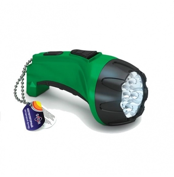 Фонарь светодиодный Рекорд PM-0107 аккумуляторный зеленый