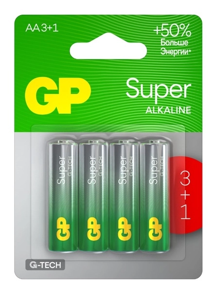 Батарейка AA GP 15AA213/1-2CRSBC4 LR6 40/320 (кратно 4)