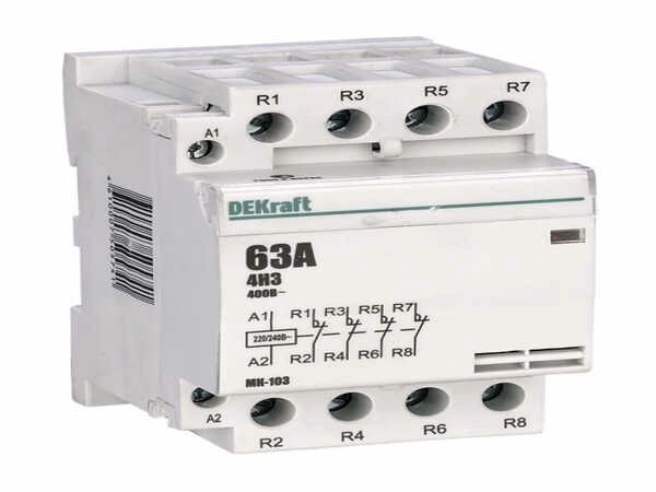 Контактор модульный 63А 230В 4НЗ МК-103 DEKraft 18091DEK DEKraft