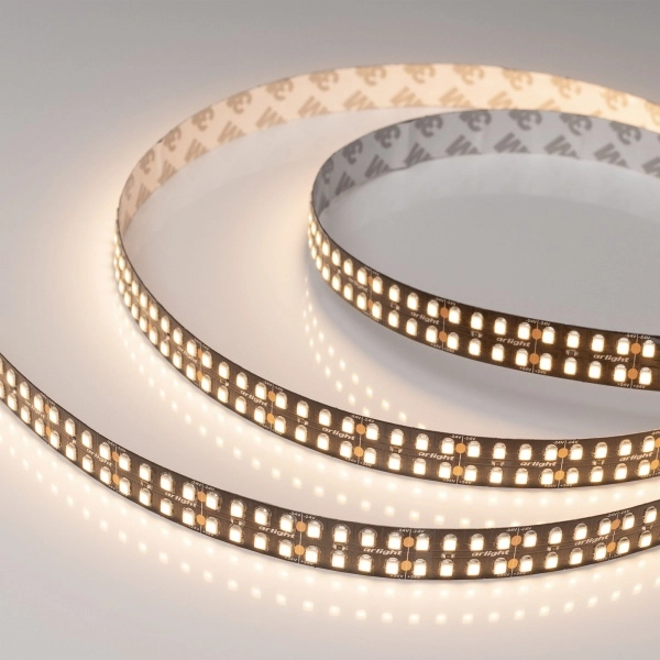 Светодиодная лента Arlight IP20 24V 24Вт/м 3000К RT-A320-BLACK-15mm 24V Warm3000 (24 W/m, IP20, 2835, 5m) (, высок.эфф.150 лм/Вт) (кратно 5)