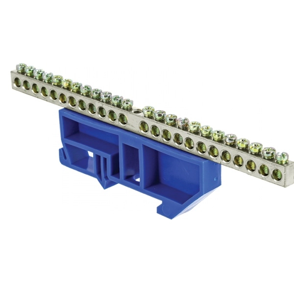 Шина "N" 63.24 (DIN изолятор) никель EKF