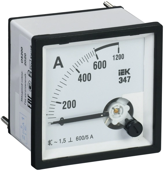 Амперметр Э47 600/5А класс точности 1,5 96х96мм