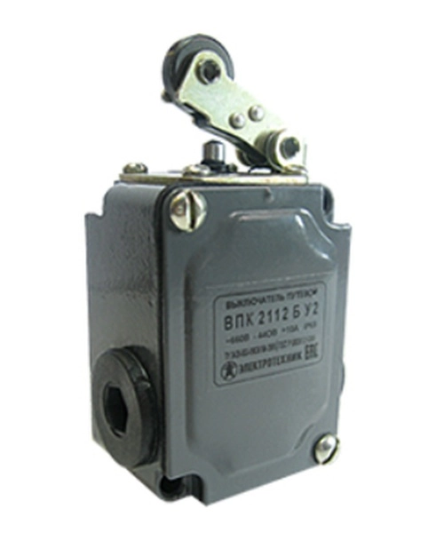 Выключатель путевой ВПК 2112 БУ2 рычаг с/роликом, IP65, выкл. путев.  (ЭТ)
