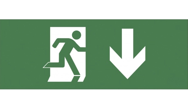 Самоклеющая этик. "Фигура/стрелка вниз" SSA-101 INFO-SSA-103 ЭРА