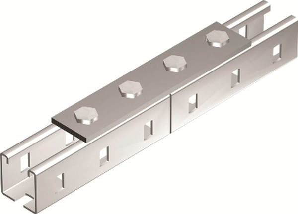 Пластина соединительная длина 190мм 4отверстия горячеоцинкованная DKC BMD1012HDZ (кратно 1)