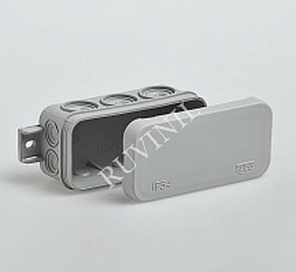 Короб распаечный ТУСО 67091 ОП 10 вводов IP54 43*80*35 мм.