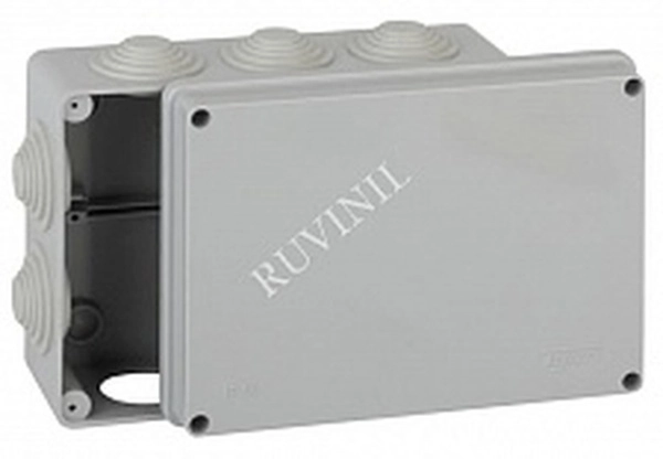 Короб распаечный ТУСО 67055 ОП 10 вводов. IP55 200*140*75 мм.