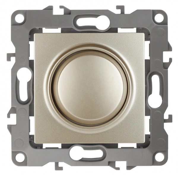 Диммер поворотно-нажимной 400ВА 230В Эра12 ШАМПАНЬ 12-4101-04 Б0014738