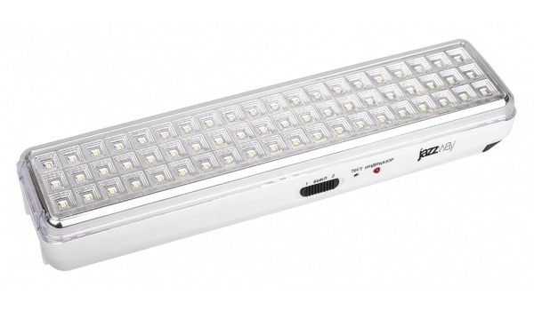 Фонарь JAZZway Accu9-L60-wh (бел.), Li-Ion