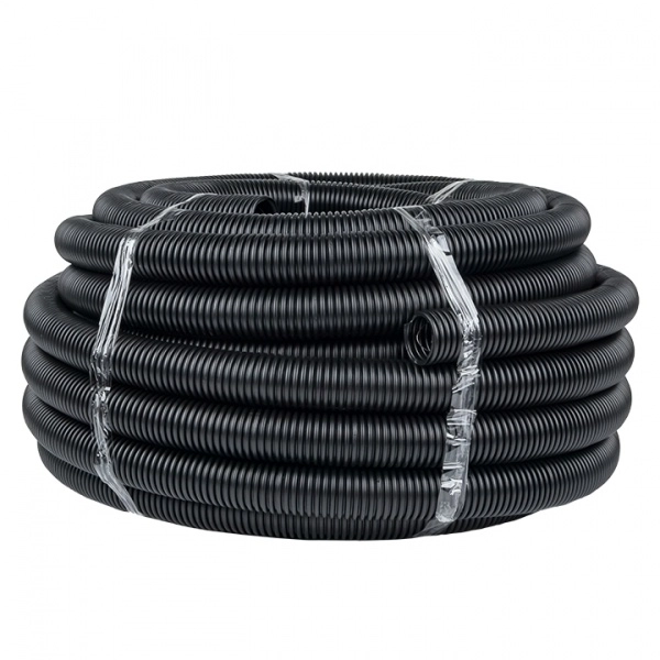 Труба гофрированная ПНД с зондом d40мм (25м )EKF Plast (кратно 25)