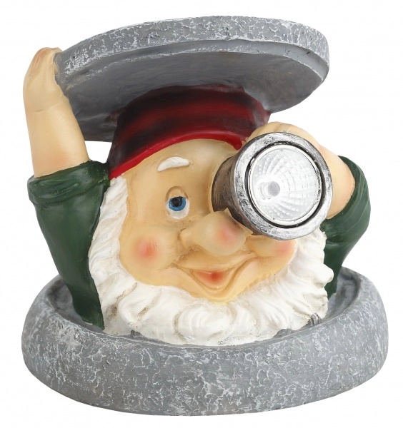 Светильник садово-парковый ЭРА SL-RSN11-GNS на солнечной батарее, полистоун, цветной, 11 см