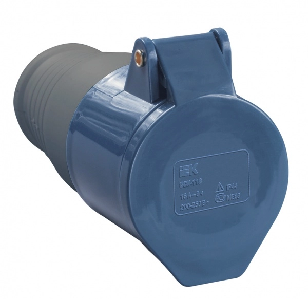 Розетка IEK 223 2Р+PЕ 32А 220В IP44 переносная