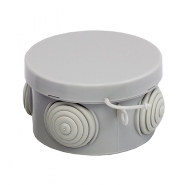 Коробка распаячная EKF КМР-040-038 с крышкой наружная, 65х40, АБС, серая, 4 входа, IP54 plc-kmr-040-038 (кратно 1)