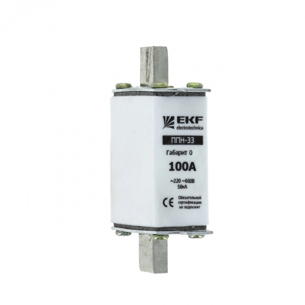 Плавкая вставка предохранитель габарит   0  125А EKF ППН33 (кратно 1)