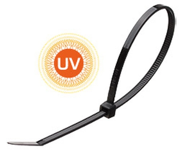 Хомут (стяжка) нейлон 5.0 x 200 черный (100шт) (Цена за упаковку) (Fortisflex ) 49415