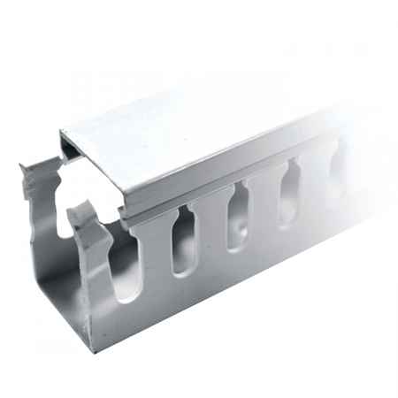 Кабель-канал перфорированный 40х60 Серый (60х40мм) EKF PROxima (кратно 2)