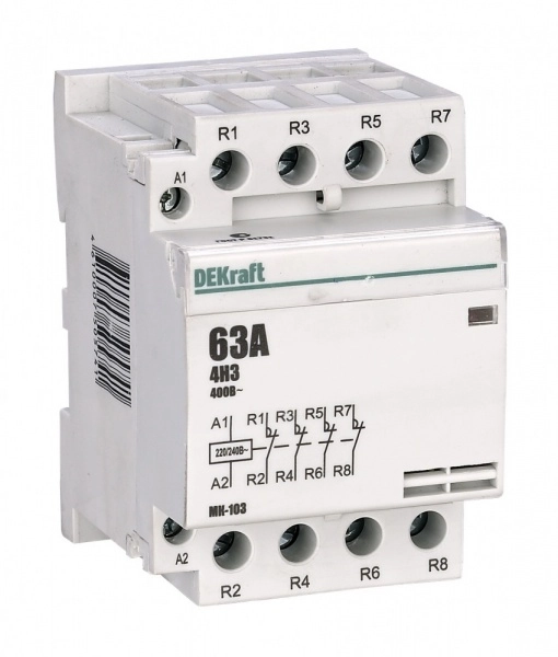 Контактор модульный  40А  230В 4НЗ АС МК-103 18084DEK DEKraft