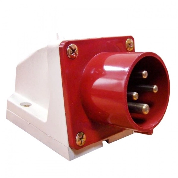 Вилка панельная 524 3Р+РЕ 32А 380В IP44 EKF (кратно 1)