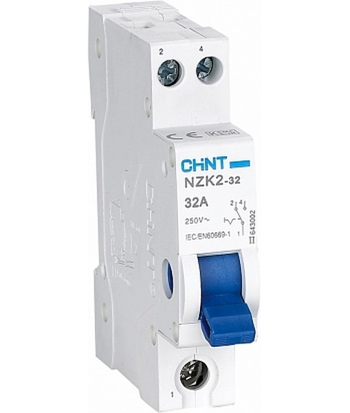 Модульный переключатель двухпозиционный 1П 32А NZK2-32 (CHINT)