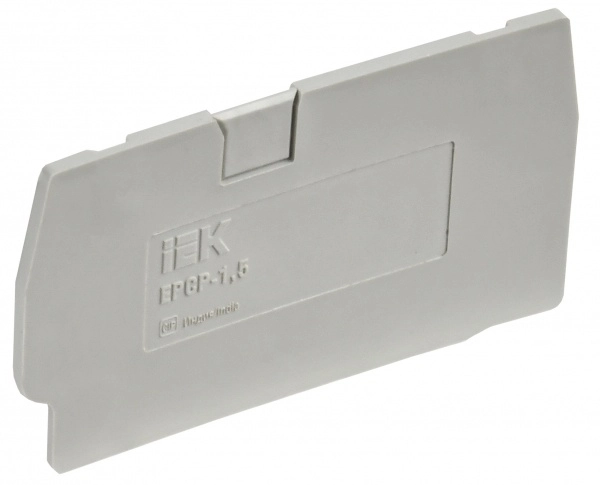 Заглушка  1,5 кв серая для колодки клеммной CP IEK