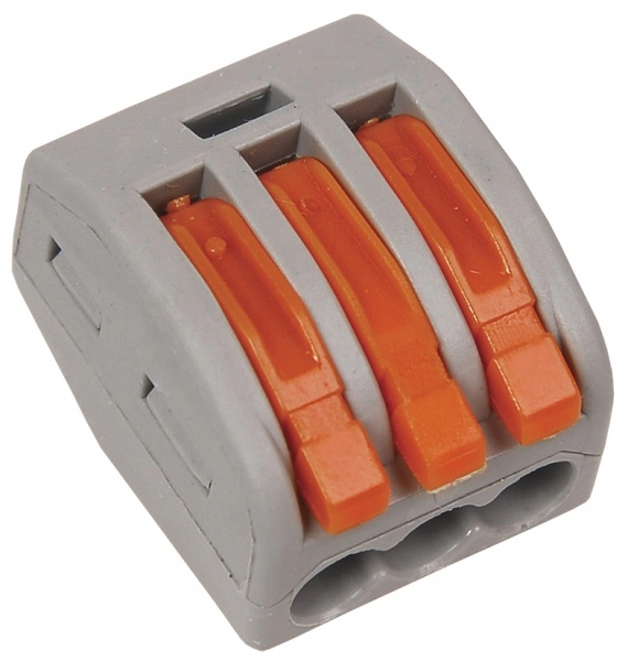 IEK СМК 222-413 Клемма строительно-монтажная многоразовая UKZ-001-413 (кратно 50)