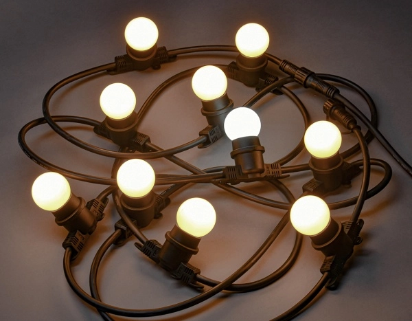 Гирлянда "Белт-Лайт" УЛИЧНАЯ IP65 5м 10WW IP65 ЧЕРНЫЙ 3м 230В IEK