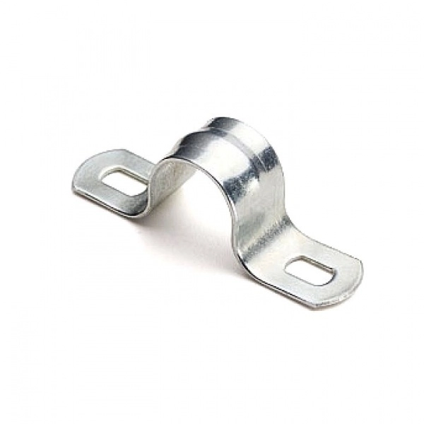 Скоба метал. 2-лапковая d31-32 мм (50шт.) (кратно 50)