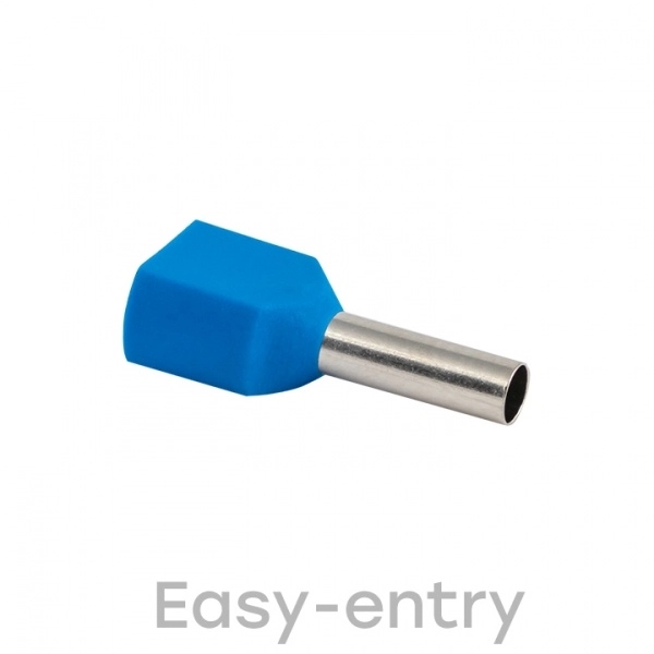 Наконечник НШВИ(2)  2,50-10 штыревой втулочный двойной (уп 50шт) EKF (кратно 1)