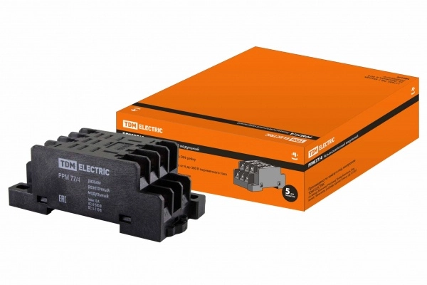 Разъём розеточный TDM РРМ77/4  для РЭК77/4  модульный