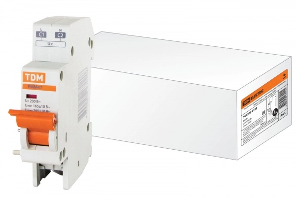 Расцепитель  TDM  min и max напр-я РММ47 230В на DIN-рейку