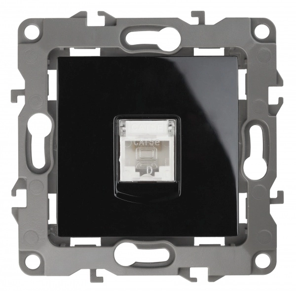 Розетка информационная RJ45 Эра12 ЧЕРНЫЙ 12-3107-06 Б0014728