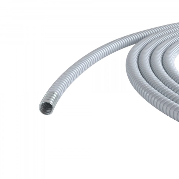 Металлорукав в ПВХ-изоляции 35мм, Dвн 35,0 мм, Dнар 41,0, 25 м, цвет серый (бухта 25) (кратно 25)