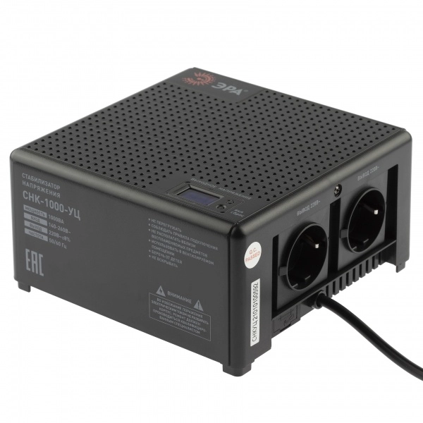 CНК-1000-УЦ ЭРА Стабилизатор напряжения компакт, универс., 140-260В/220В, 1000ВА