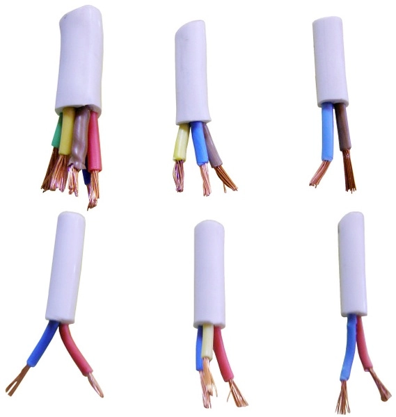 Провод бытовой ПВС 4х6 белый ГОСТ