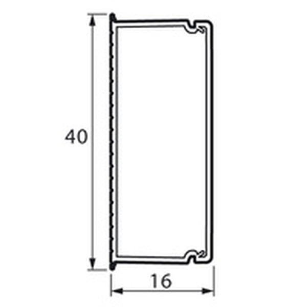 Кабель-канал БЕЛЫЙ 40x16 METRA Legrand (кратно 2м)