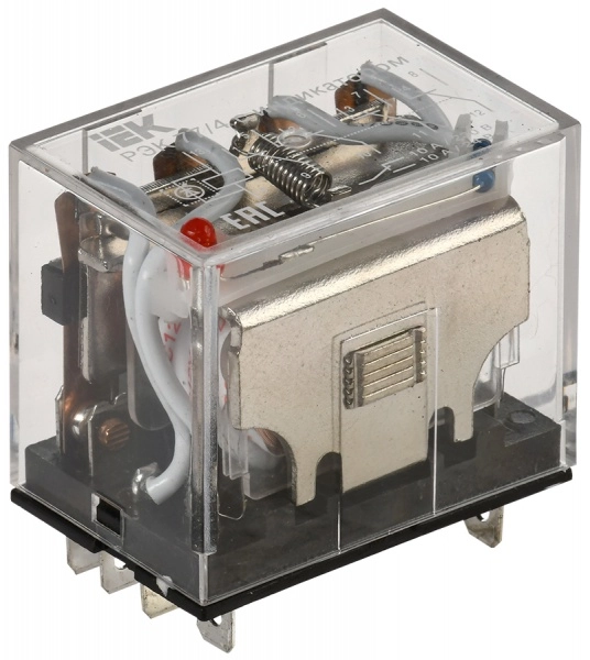 Реле РЭК77/4(LY4) с индикацией 10А 12В DC