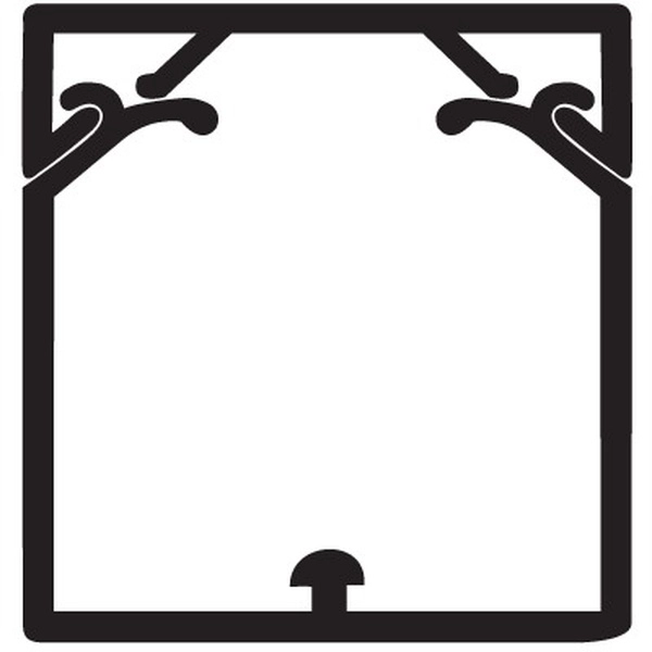 Кабель-канал БЕЛЫЙ 60x60 с крышкой с направляющими для установки разделителей 01784 DKC TA-GN (кратно 2м)