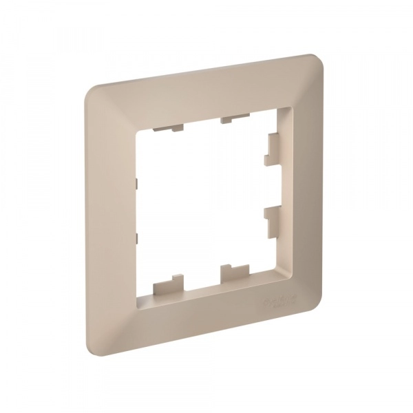 Рамка одноместная ATLASDESIGN AIR ПЕСОЧНЫЙ/дымчатый белый