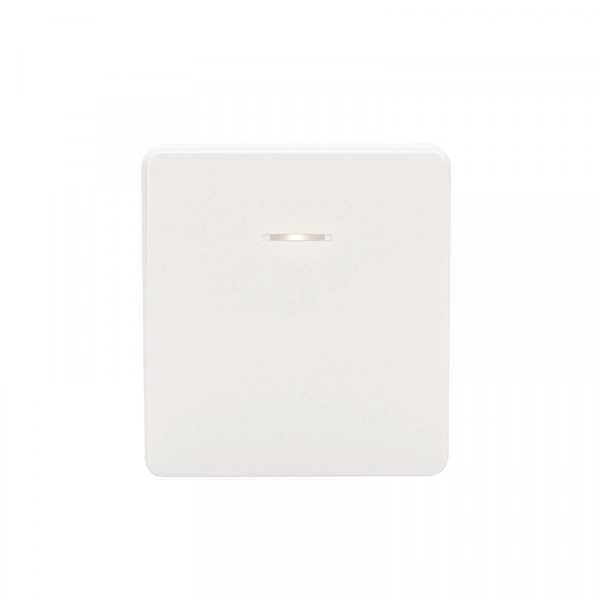 Выключатель одноклавишный с подсветкой 10А ROUND скрытой установки ПЕРЛАМУТР KRANZ (кратно 1)