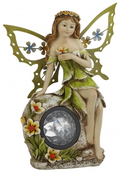 Светильник садово-парковый ЭРА SL-RSN27-ELF на солнечной батарее, полистоун, цветной, 27 см