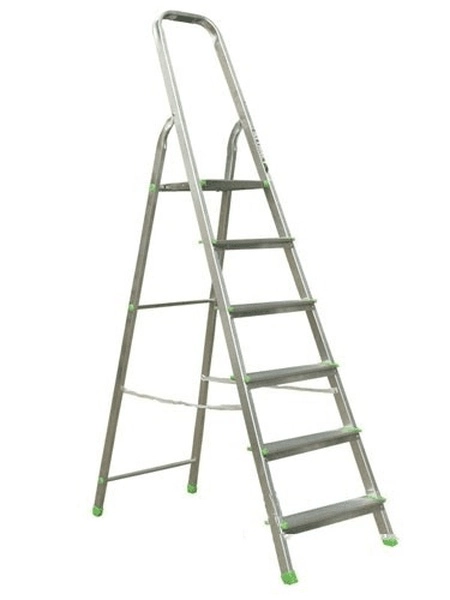 Стремянка 6 ступеней, 124см алюминиевая Алюмет АМ706