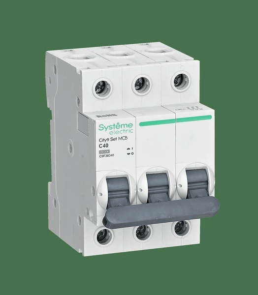 Выключатель автоматический 3П 40А характеристика С 6кА 400В City9 Set