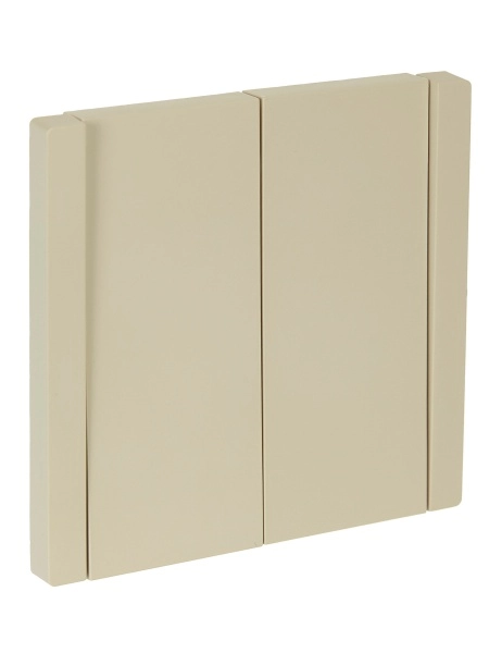 Выключатель двухклавишный 10А FORTE&PIANO ВАНИЛЬ FP405 IEK