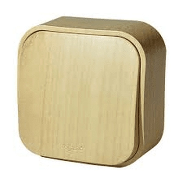 Выключатель Legrand Quteo 1-клавишный в сборе дерево