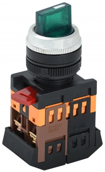 Переключатель АNС-22-2 2 полож.зел.неон/240В I-O 1з+1р GENERICA