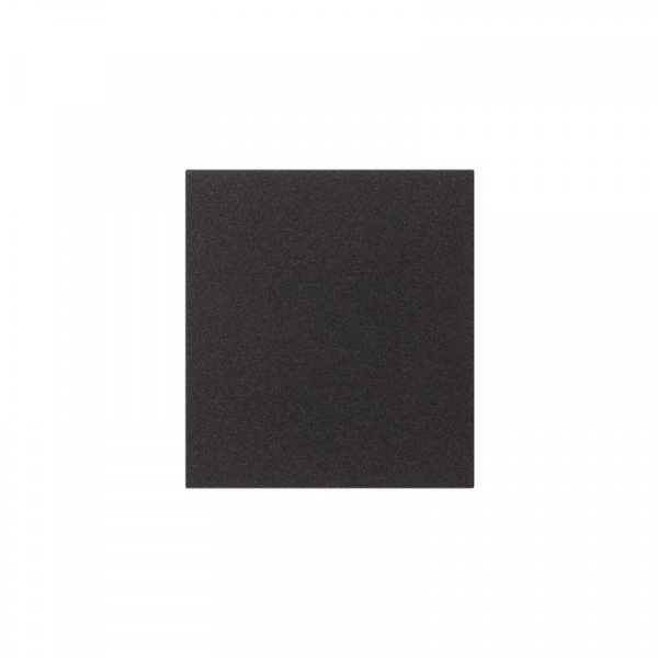 Выключатель одноклавишный проходной (переключатель) STRONG 10А скрытой установки АНТРАЦИТ KRANZ