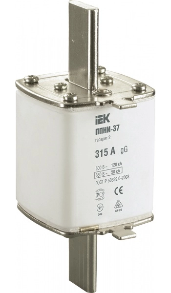 Плавкая вставка предохранитель габарит 2  315А IEK ППНИ-37