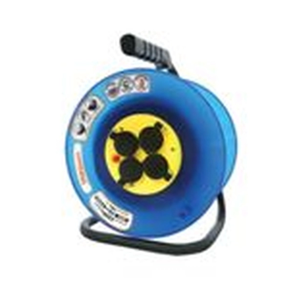 Удлинитель на катушке с заземлением 4 гнезда 40м ПВС3х1,5 3700Вт на катушке Союз (Универсал) 481S-3604