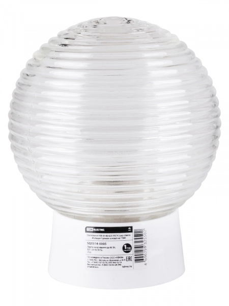 Светильник TDM НББ 64-60-025 рассеиватель "Кольца" прозрачное+прямое основание
