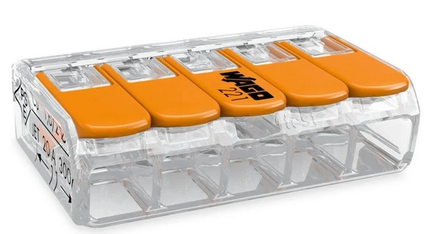 Wago 221-415 Клемма 5-проводная (кратно 25)